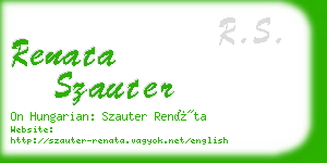 renata szauter business card